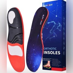 Ilovfeot Plantar Fasciitis Insoles Arch Support Orthotic Inserts Insoles XL